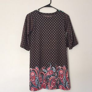 Girls Paisley 3/4 sleeve Dress